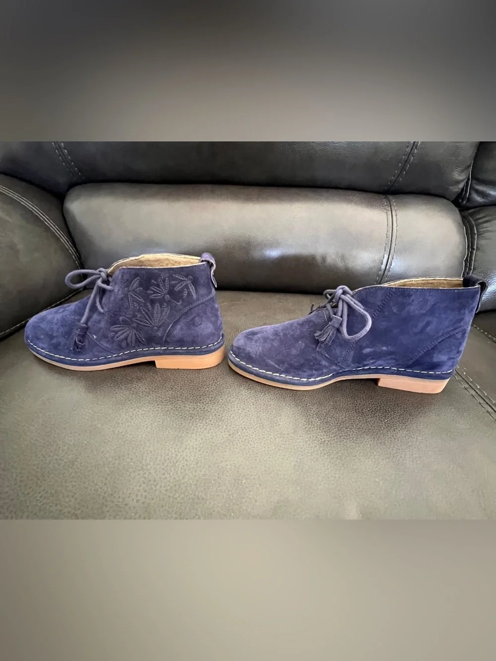 Hush puppies Navy and Brown Casual Slip-On Loafers